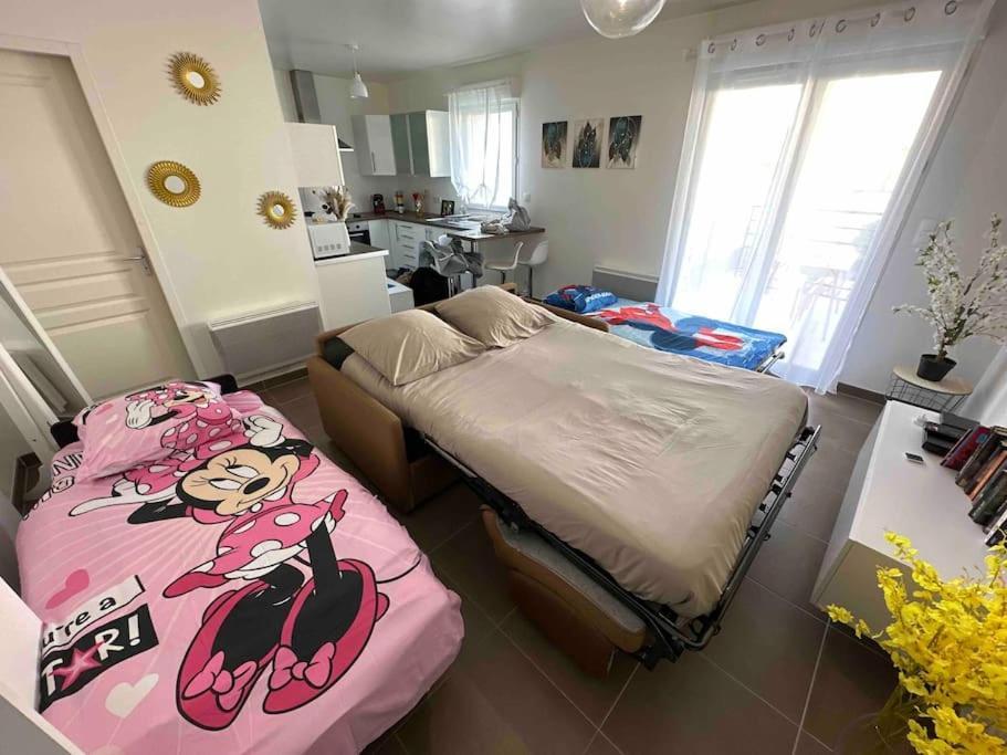 Proche Disney Et Paris - Studio Terrasse Et Parking Prive Montévrain Zewnętrze zdjęcie